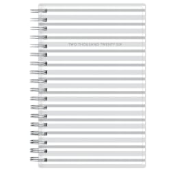 2025-2026 Blue Sky Monthly Stapled Planner, 3-5/8" x 6", Gray, January 2025 To December 2026, 156531