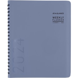 2024 AT-A-GLANCE® Contemporary Weekly Planner, 8-1/4" x 11", Slate Blue, January To December 2024, 70940X20