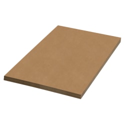 Partners Brand Material Kraft Corrugated Sheets, 48" x 60", Pack Of 20