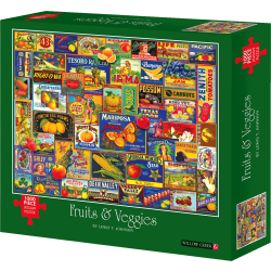 Willow Creek Press 1,000-Piece Puzzle, Fruits & Veggies