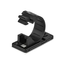 StarTech.com CBMCC2 100 Self Adhesive Cable Management Clips - Ethernet/Network Cable/Office Desk Cord Organizer - Sticky Wire Holder/Clamp Black