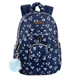 Jessica Simpson Floral Design Laptop Backpack With 16" Laptop Pocket, Navy