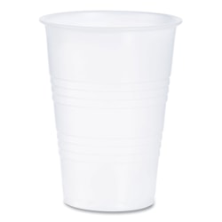 Dart® High-Impact Polystyrene Cold Cups, 10 Oz, Clear, Sleeve Of 100 Cups, Carton Of 25 Sleeves