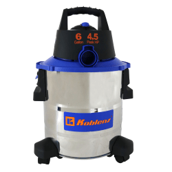 Koblenz® 6-Gal. Portable Wet/Dry Vacuum with Blower, Stainless Steel and Blue, WD-6 L212 SS