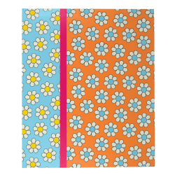 Top Flight Fashion 2-Pocket Folder, 9-7/8" x 11-13/16", Retro Daisies