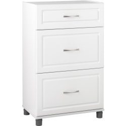 Ameriwood™ Home Kendall Base Storage Cabinet, 3 Drawers, White