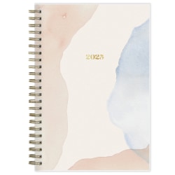 2025 Day Designer The Everygirl Weekly/Monthly Planner, 5" x 8", Beige Lyric Frosted, January To December