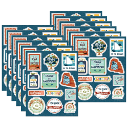 Carson Dellosa Education Motivational Stickers, Let's Explore Motivators, 72 Stickers Per Pack, Set Of 12 Packs