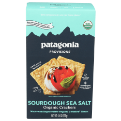 Patagonia Provisions Sourdough Sea Salt Crackers, 4.4 Oz, Total Qty 6