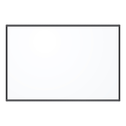 U Brands PINIT Magnetic Dry-Erase Board, 70" x 47", White, Black Aluminum Frame
