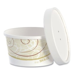 SOLO® Cup Flexstyle® Double Poly Food Combo Packs, 8 Oz, Symphony, 25 Packs Per Set, Carton Of 10 Sets