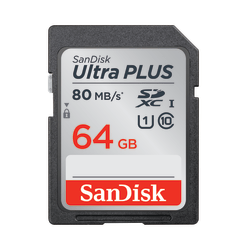 SanDisk Ultra® PLUS SDXC™ Memory Card, 64GB