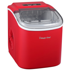 Magic Chef® Portable Countertop Ice Maker, 27-lbs. per Day, Red, MCIM27R