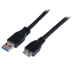 StarTech.com 1m (3ft) Certified SuperSpeed USB 3.0 A to Micro B Cable - M/M - 3.28 ft USB Data Transfer Cable for Video Capture Card, Hard Disk Drive Enclosure, PC, Card Reader, Storage Enclosure