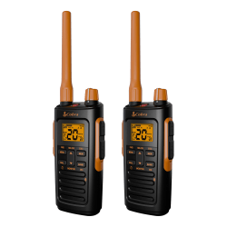 Cobra® TrailBlazer 450 GMRS 2-Way Radio, Black/Orange, 2-Pack