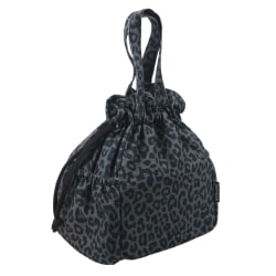 Brentwood® Insulated Canvas Lunch Tote Cooler Bag with 2 Side Pockets, 12-Can Capacity, Leopard Gray