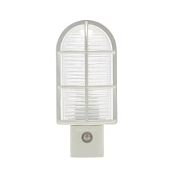 Westek Industrial Cage LED Night Light, 3-1/2" x 1-1/2" x 1", Nickel, Total Qty 1