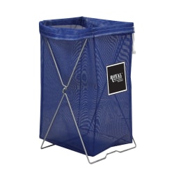 Royal Basket Trucks Hamper, Mesh Hamper Kit, 17"L x 15"W x 30"H, Blue