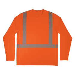 Ergodyne Chill-Its 6688 Cooling Hi-Vis Sun Shirt With UV Protection, Medium, Orange