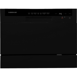 Farberware Professional FCD06 Counter-Top Dishwasher, 17-1/4"H x 21-13/16"W x 21-3/4"D, Black