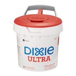 Dixie® Closed-System Wipe Dispenser Bucket, 8-15/16"H x 10"W x 8-1/16"D, White