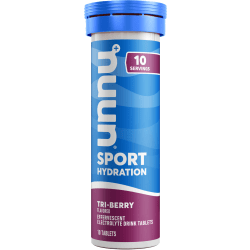 Nuun Sport Tri-Berry, 10 Tablets Per Tube, Box Of 8 Tubes