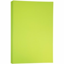 JAM Paper® Ledger Matte Paper, Ultra Lime Green, Ledger (11" x 17"), 100 Sheets Per Pack, 24 Lb