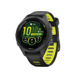 Garmin Forerunner 265S Running Smartwatch, Black/Amp Yellow