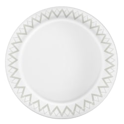 Highmark® Paper Plates, 8-3/4", Printed White, Pack Of 50