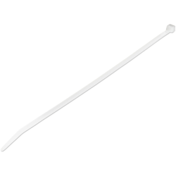 StarTech.com 1000 Pack 10" Cable Ties - White Extra Large Nylon/Plastic Zip Ties Adjustable Network Cable Wraps UL TAA