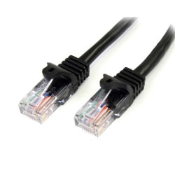 StarTech.com Cat5e Snagless UTP Patch Cable, 50', Black
