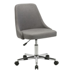 Lorell® Resi Fabric Low-Back Armless Task Chair, Gray