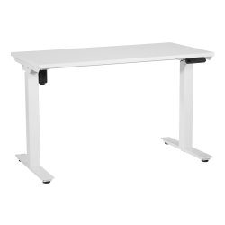Office Star™ Pro Line II Prado 2-Stage 1-Motor Height-Adjustable Table, 48" x 47-3/4", White