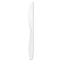 Dart® Impress™ Heavyweight Full-Length Polystyrene Knives, White, Carton Of 1,000 Knives