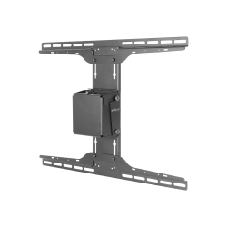 Peerless Straight Column Ceiling Mount PLCM-2-UNL - Mounting kit (tilt/swivel ceiling mount) - for flat panel - fused epoxy - black powder coat - screen size: 32"-65" - ceiling mountable