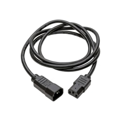 Eaton Tripp Lite Series PDU Power Cord, C13 to C14 - 13A, 250V, 16 AWG, 6 ft. (1.83 m), Black - Power extension cable - IEC 60320 C14 to power IEC 60320 C13 - AC 100-250 V - 13 A - 6 ft - black
