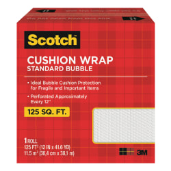 Scotch® Perforated Cushion Wrap, 12" x 100', Clear