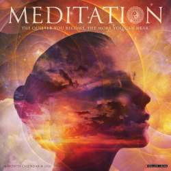 2026 Willow Creek Press Inspirational Monthly Wall Calendar, 12" x 12", Meditation, January To December, 51887