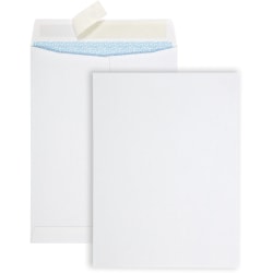 Quality Park Redi Strip Security Mailing Envelopes - Multipurpose - 9" Width x 12" Length - Peel Strip - 100 / Box - White