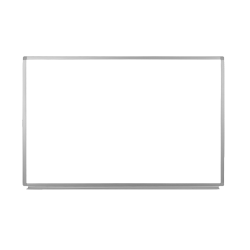 Luxor Magnetic Dry-Erase Whiteboard, 36" x 24", Aluminum Frame With Silver Finish