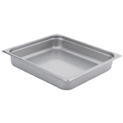Hoffman Tech Browne Stainless Steel Steam Table Pans, 2/3 Size, Silver, Set Of 24 Pans