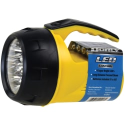 Dorcy 41-1047 4AA 9 LED Lantern - 9 x LED - Bulb - 27 lm Lumen - 4 x AA - Plastic - Red, Black, Yellow