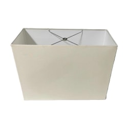 Lampshades Inc. Rectangle Linen Lamp Shades, 8" x 14" x 9", Parchment, Set Of 8 Shades