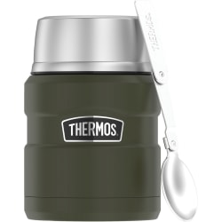 Thermos SK3000AGTRI4 Storage Ware - 3.9" Diameter - Army Green - Stainless Steel Body