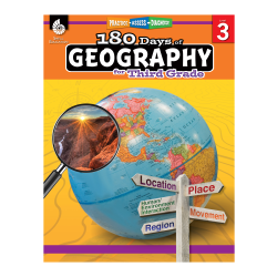 Shell Education 180 Days Of Geography, Grade 3