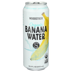 Woodstock Organic Banana Water, 16.9 Oz, Total Qty 12