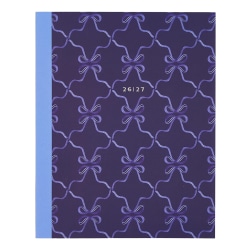 Organized by Happy Planner 12-Month Monthly/Weekly Classic Book Bound Soft Planner, 7-3/4" x 9-3/4", Cottage Blues Navy, July-June, Total Qty 1