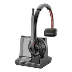 Poly Savi 8200 Series W8210-M - Microsoft - headset - on-ear - DECT 6.0 / Bluetooth - wireless - active noise canceling - Certified for Microsoft Teams