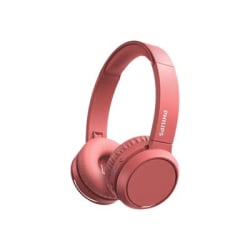 Philips TAH4205RD - Headphones with mic - on-ear - Bluetooth - wireless - noise isolating - red