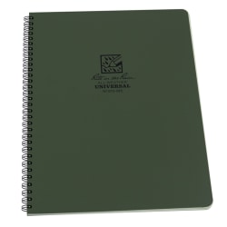 Rite in the Rain All-Weather Spiral Notebooks, Maxi Side, 8-3/4" x 11", 84 Pages (42 Sheets), Green, Pack Of 6 Notebooks